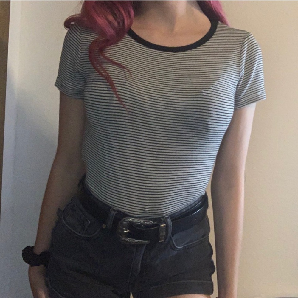 Black and white striped tee!